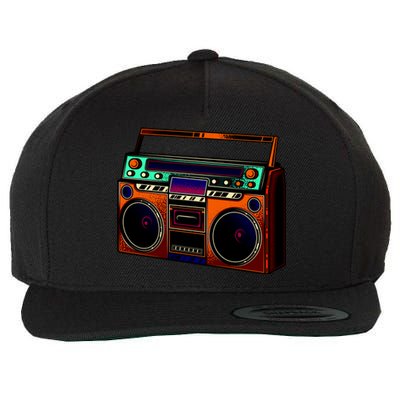 Neon Boombox Wool Snapback Cap