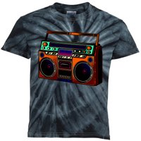 Neon Boombox Kids Tie-Dye T-Shirt