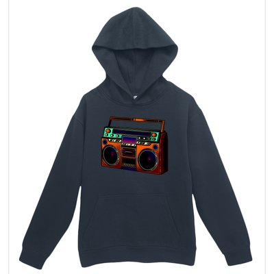 Neon Boombox Urban Pullover Hoodie