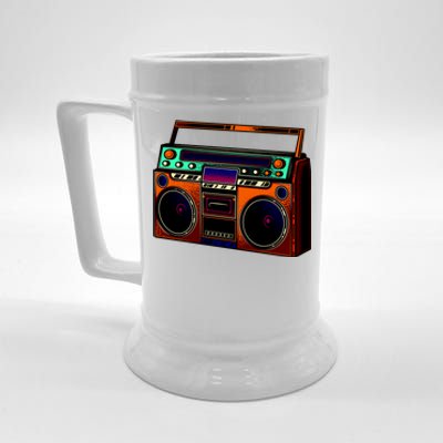 Neon Boombox Beer Stein