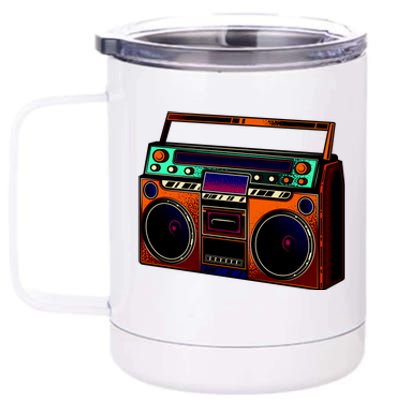 Neon Boombox 12 oz Stainless Steel Tumbler Cup