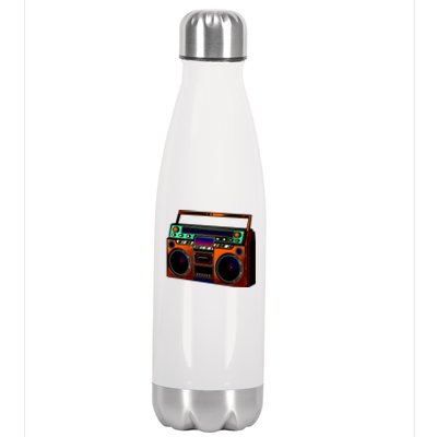 Neon Boombox Stainless Steel Insulated Water Bottle