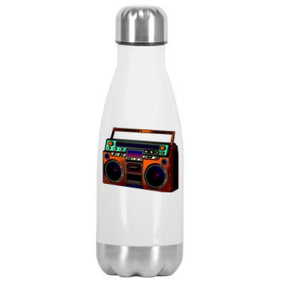 Neon Boombox Stainless Steel Insulated Water Bottle