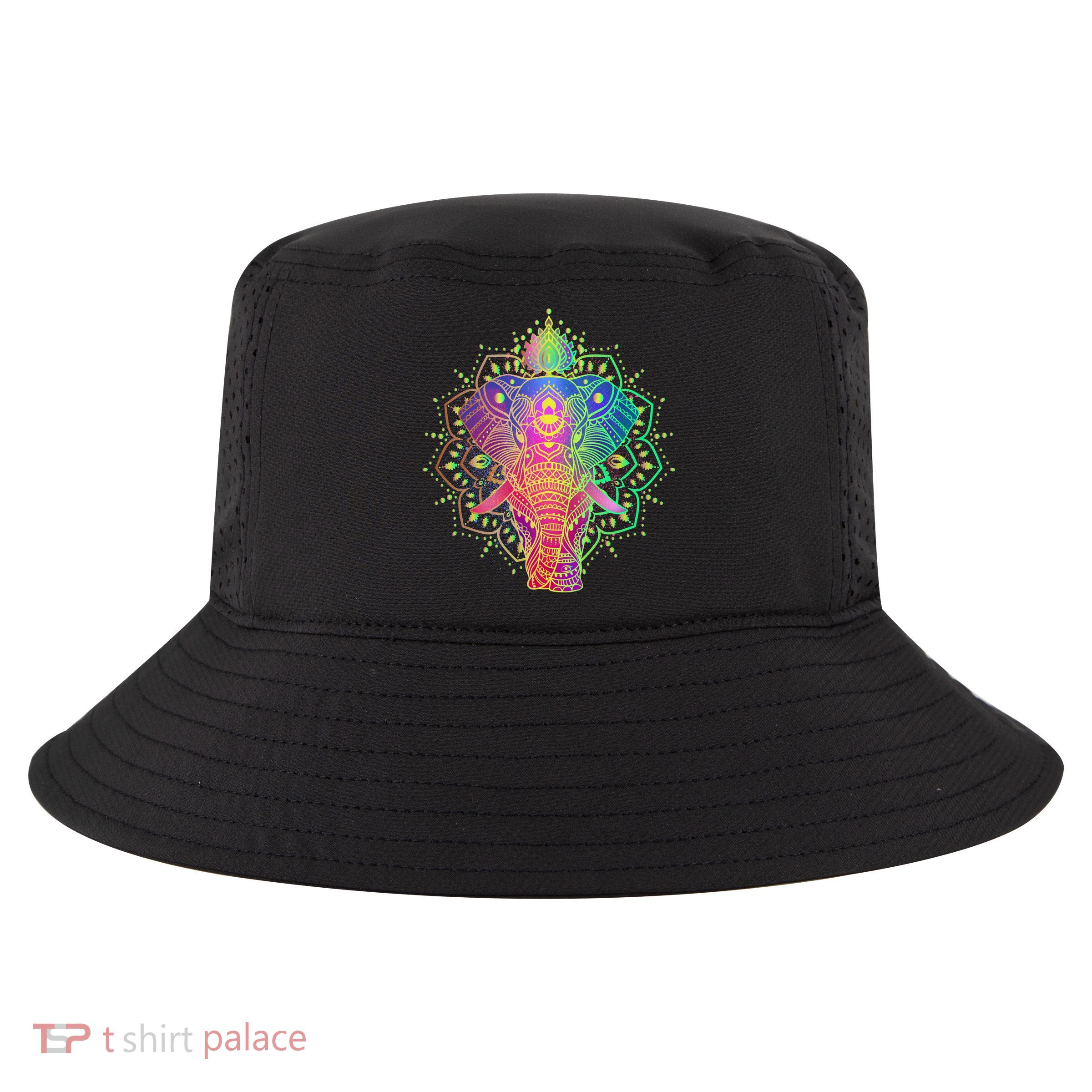 Neon Color Yoga Elephant Cool Comfort Performance Bucket Hat