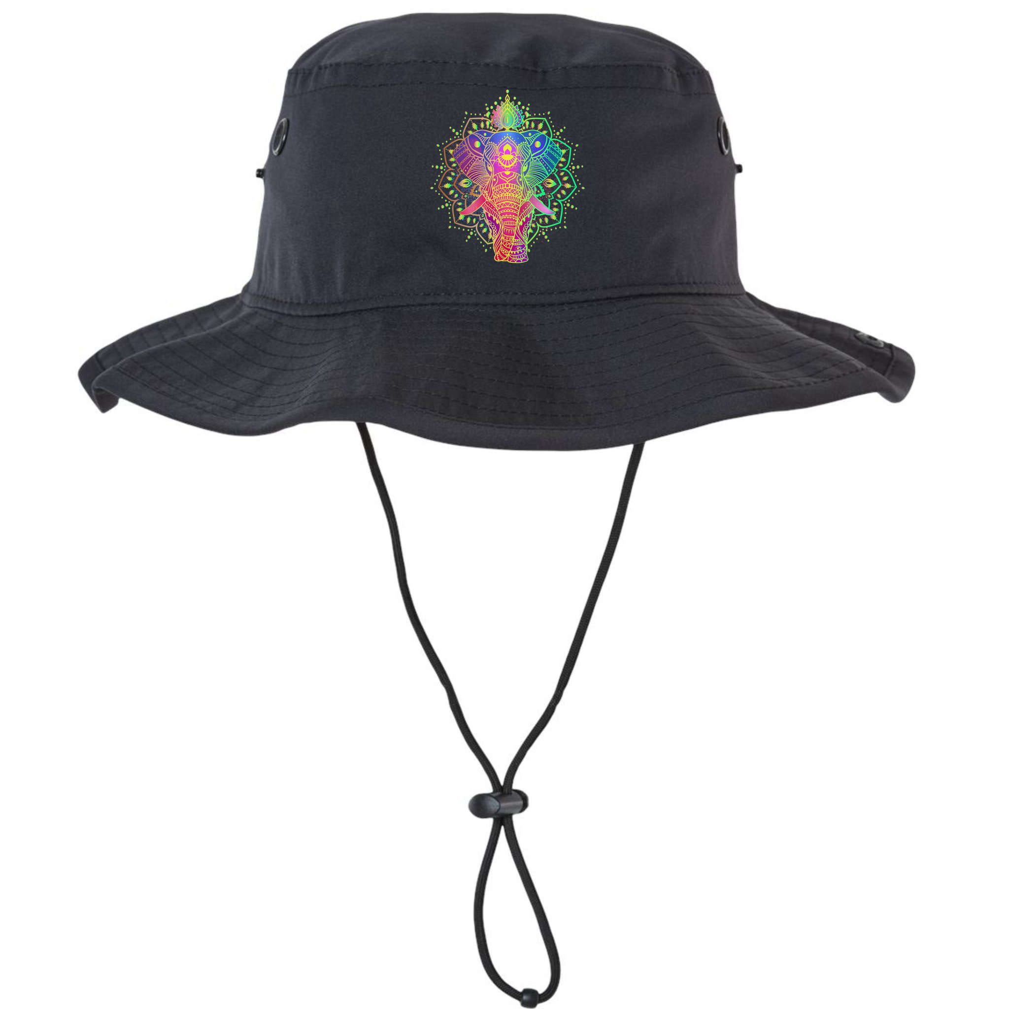 Neon Color Yoga Elephant Bucket Hat