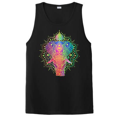 Neon Color Yoga Elephant PosiCharge Competitor Tank