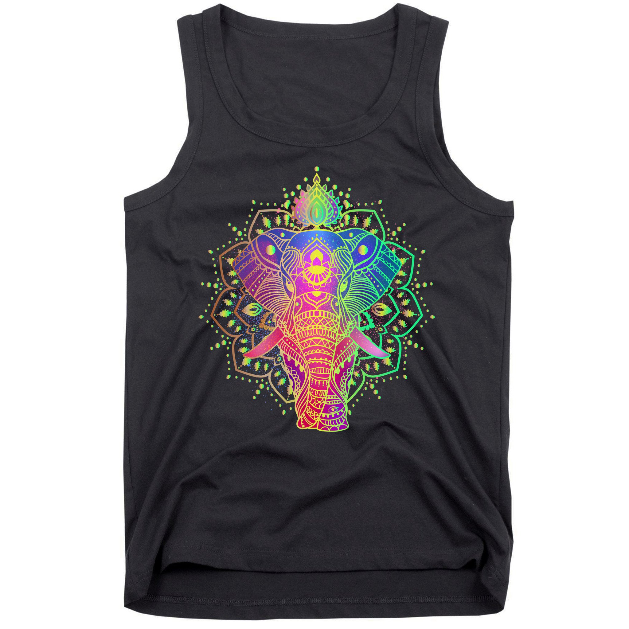 Neon Color Yoga Elephant Tank Top
