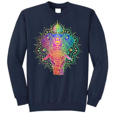 Neon Color Yoga Elephant Tall Sweatshirt