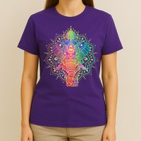 Neon Color Yoga Elephant T-Shirt