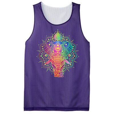 Neon Color Yoga Elephant Mesh Reversible Basketball Jersey Tank