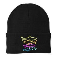 Neon Colorful Sharks  Beanie