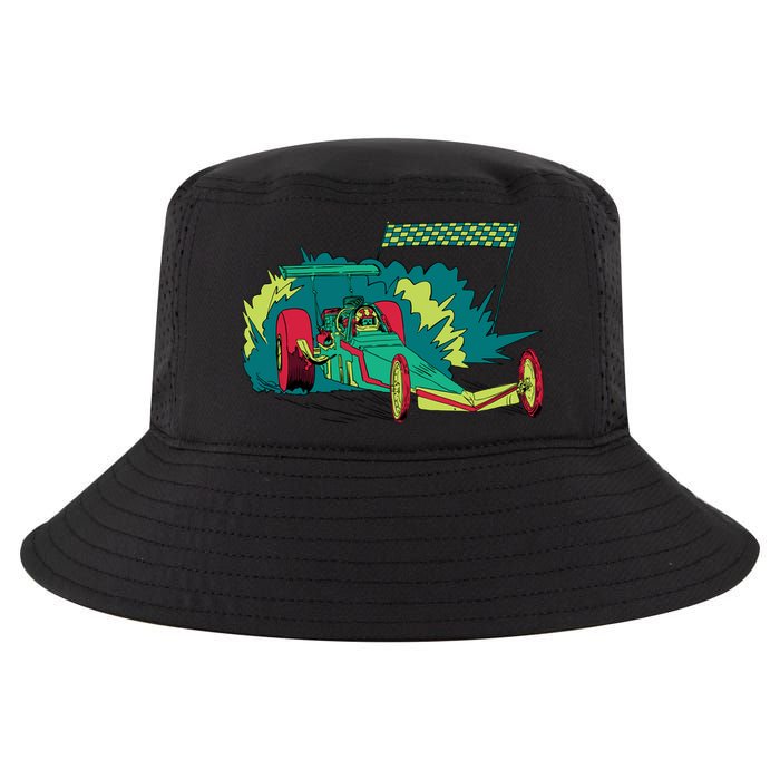Neon Drag Racing Car Cool Comfort Performance Bucket Hat