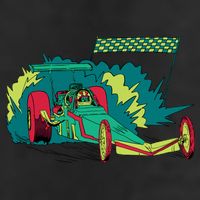 Neon Drag Racing Car Cool Comfort Performance Bucket Hat