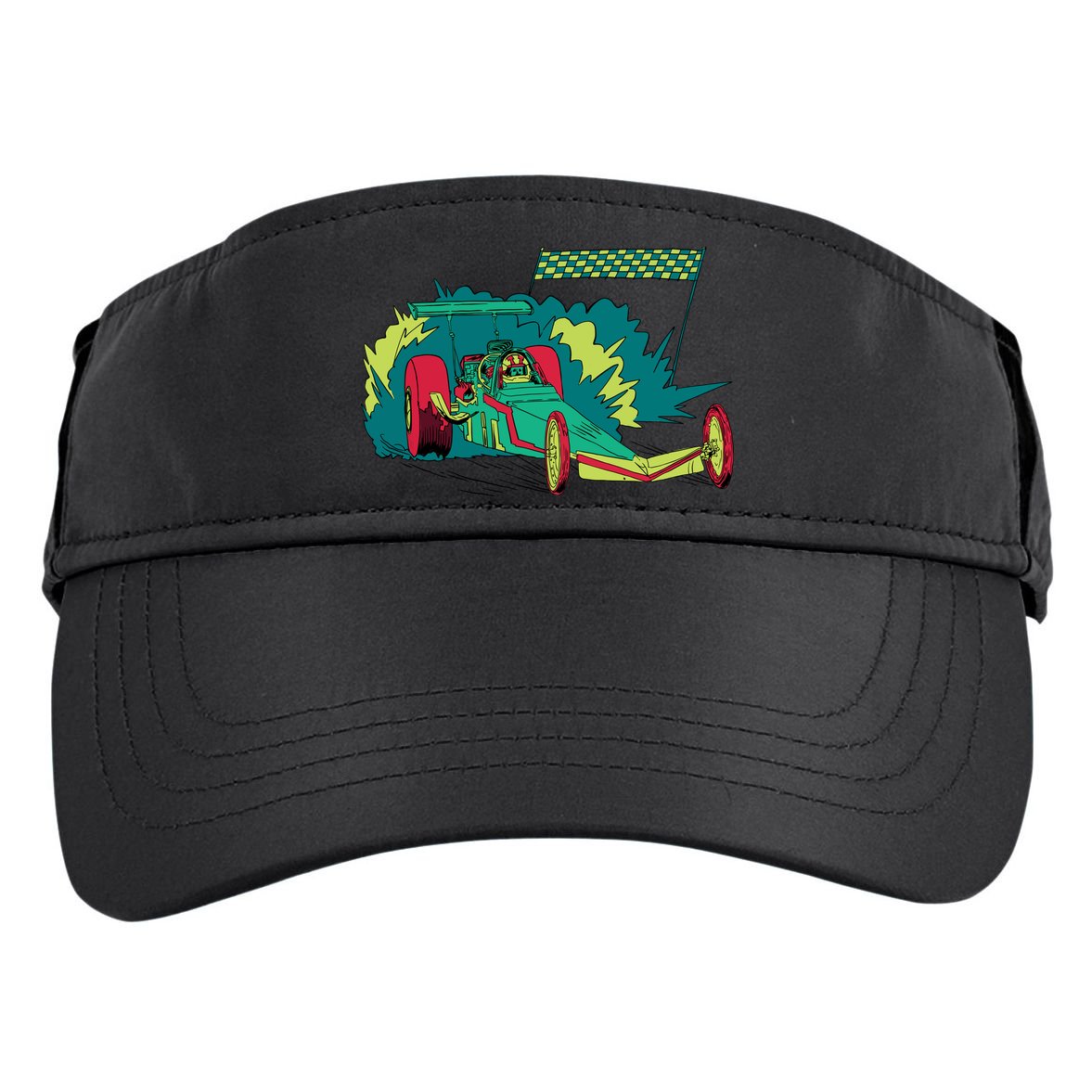 Neon Drag Racing Car Adult Drive Performance Visor