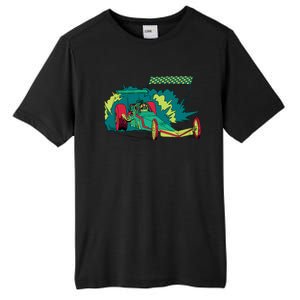 Neon Drag Racing Car Tall Fusion ChromaSoft Performance T-Shirt