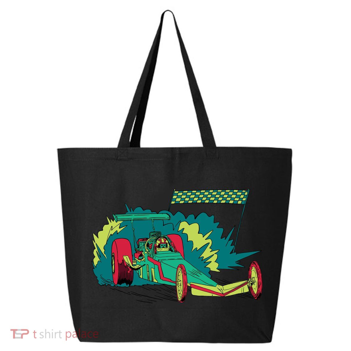 Neon Drag Racing Car 25L Jumbo Tote