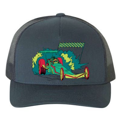 Neon Drag Racing Car Yupoong Adult 5-Panel Trucker Hat