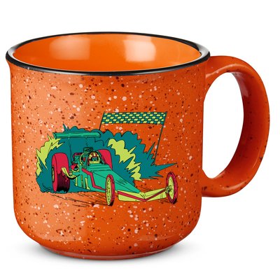 Neon Drag Racing Car 15oz Campfire Ceramic Mug