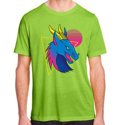 Neon Dragon Face Adult ChromaSoft Performance T-Shirt