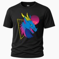 Neon Dragon Face Cooling Performance Crew T-Shirt