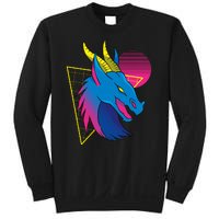 Neon Dragon Face Sweatshirt