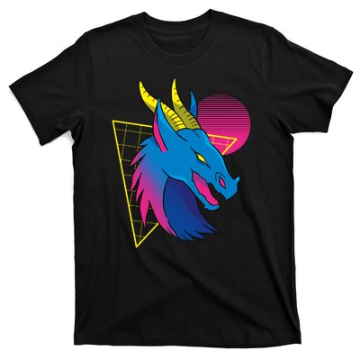 Neon Dragon Face T-Shirt