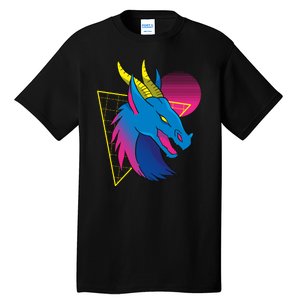 Neon Dragon Face Tall T-Shirt