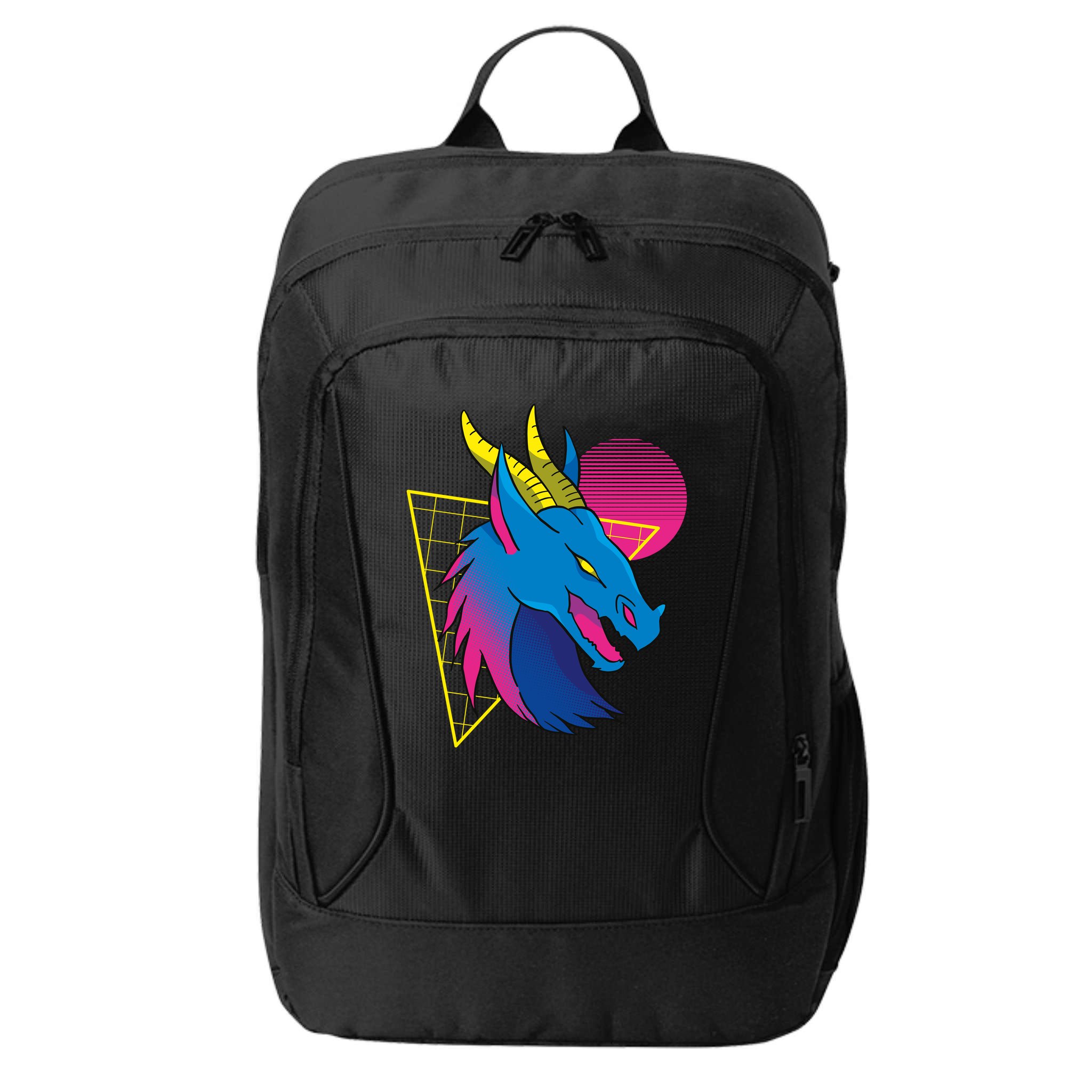 Neon Dragon Face City Backpack