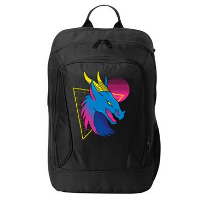 Neon Dragon Face City Backpack