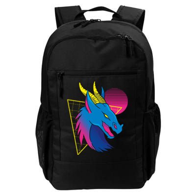 Neon Dragon Face Daily Commute Backpack