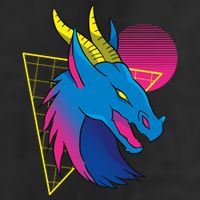Neon Dragon Face Adult Drive Performance Visor
