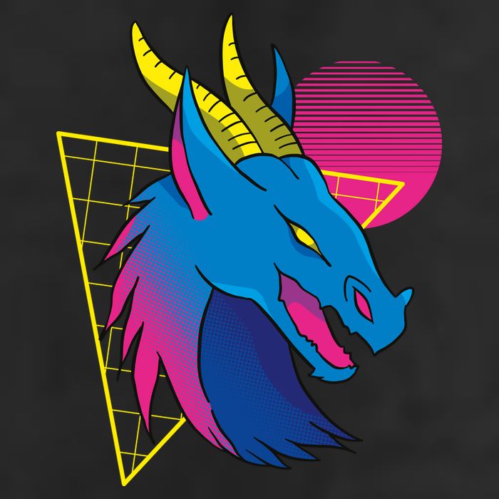 Neon Dragon Face Adult Drive Performance Visor