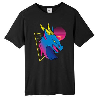 Neon Dragon Face Tall Fusion ChromaSoft Performance T-Shirt