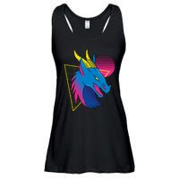 Neon Dragon Face Ladies Essential Flowy Tank