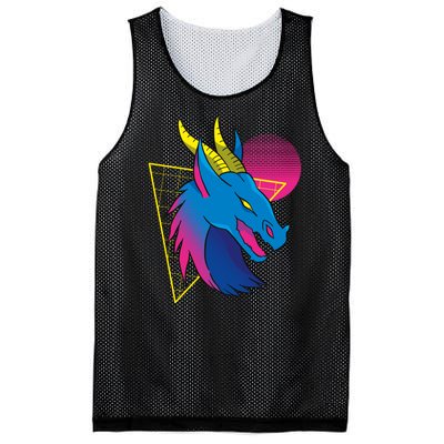 Neon Dragon Face Mesh Reversible Basketball Jersey Tank