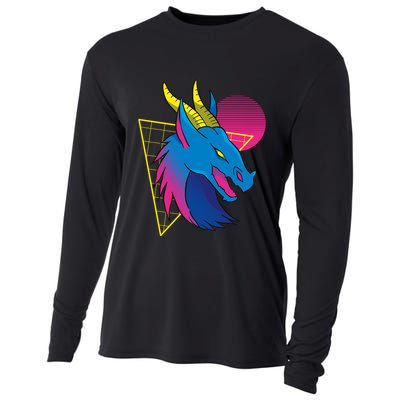 Neon Dragon Face Cooling Performance Long Sleeve Crew