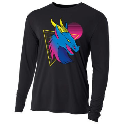 Neon Dragon Face Cooling Performance Long Sleeve Crew