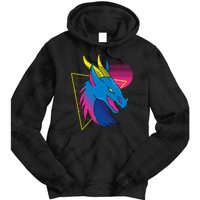 Neon Dragon Face Tie Dye Hoodie