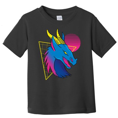 Neon Dragon Face Toddler T-Shirt