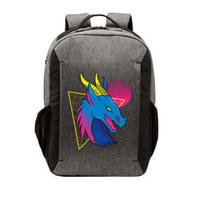 Neon Dragon Face Vector Backpack