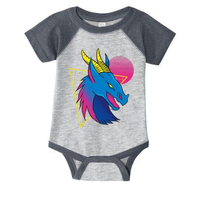 Neon Dragon Face Infant Baby Jersey Bodysuit