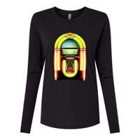 Neon Juke Box Womens Cotton Relaxed Long Sleeve T-Shirt