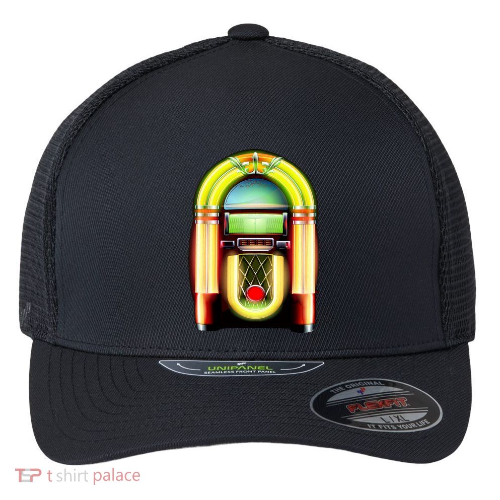 Neon Juke Box Flexfit Unipanel Trucker Cap