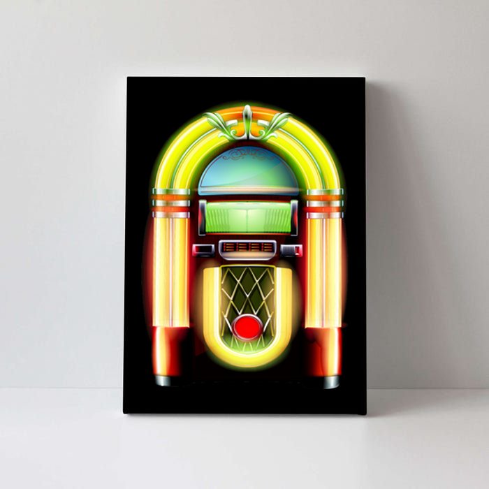 Neon Juke Box Canvas