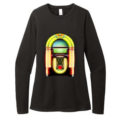 Neon Juke Box Womens CVC Long Sleeve Shirt