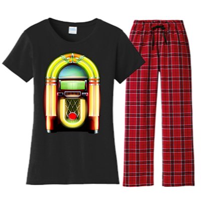 Neon Juke Box Women's Flannel Pajama Set