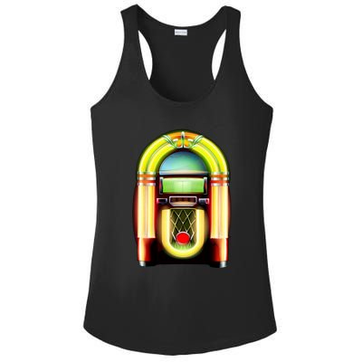 Neon Juke Box Ladies PosiCharge Competitor Racerback Tank