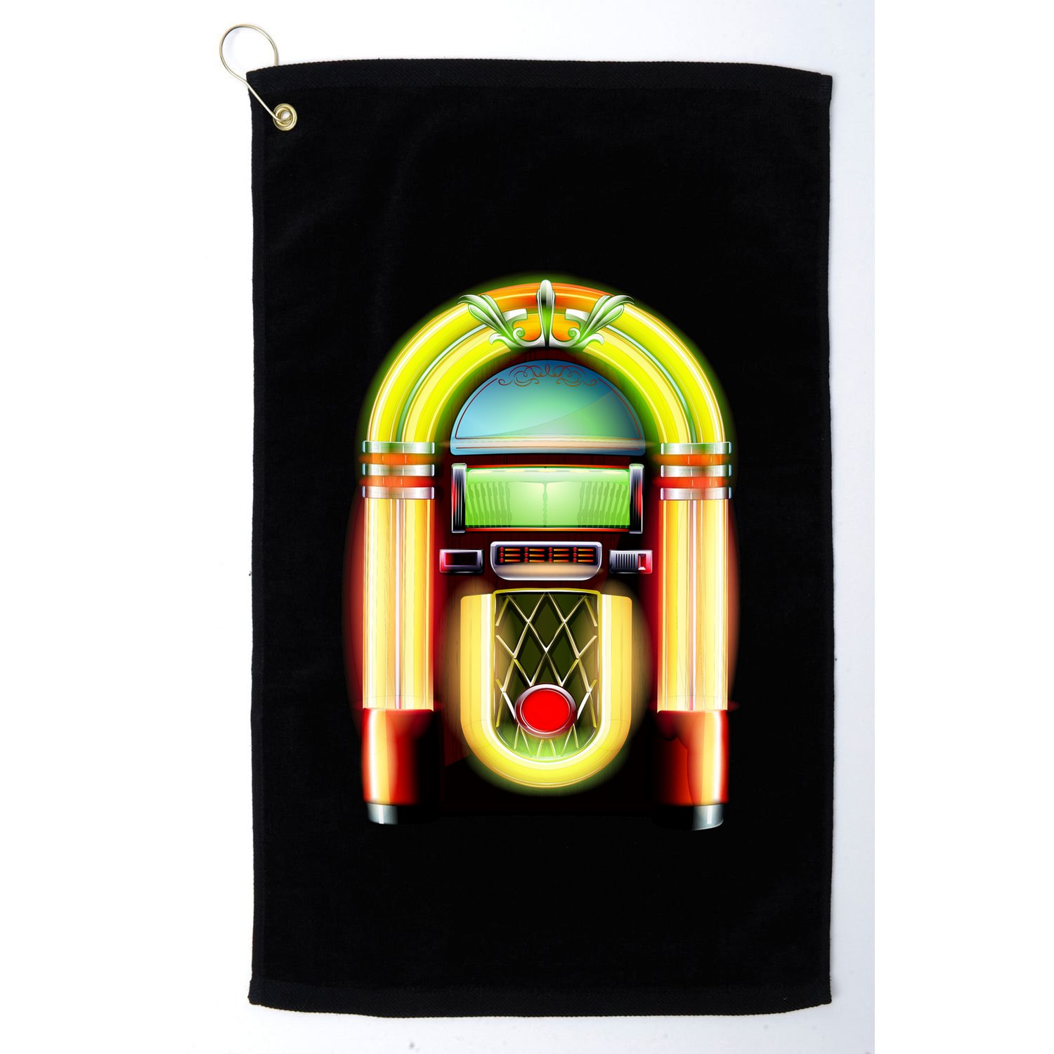Neon Juke Box Golf Towel