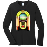 Neon Juke Box Ladies Long Sleeve Shirt