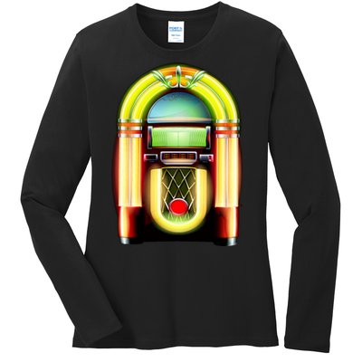 Neon Juke Box Ladies Long Sleeve Shirt